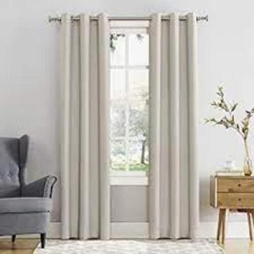 DESCRIPTION: (2) WINDOW CURTAINS BRAND/MODEL: SUN ZERO INFORMATION: PEARL RETAIL$: $70.00 TOTAL SIZE: 40X84 QTY: 2
