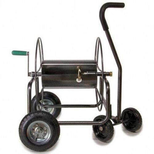 DESCRIPTION: (1) GARDEN HOSE REEL BRAND/MODEL: YARD BUTLER #14R846 INFORMATION: BLACK RETAIL$: $245.43 EA SIZE: 400 FT CAP QTY: 1