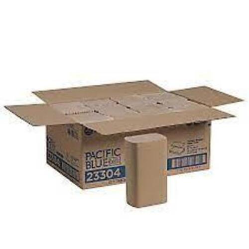 DESCRIPTION: (1) CASE OF (8) PACKS OF MULTIFOLD PAPER TOWELS BRAND/MODEL: PACIFIC BLUE #23303 INFORMATION: NATURAL RETAIL$: $40.00 EA SIZE: 9X9 QTY: 1