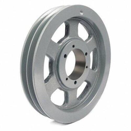 DESCRIPTION: (1) STANDARD V BELT PULLEY BRAND/MODEL: TB WOODS #5YKD3 RETAIL$: 389.78 SIZE: 2 GROOVES 18.75 IN PULLEY OUTSIDE DIA QTY: 1