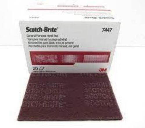 DESCRIPTION: (3) GENERAL PURPOSE HAND PAD BRAND/MODEL: SCOTCH-BRITE #7831699 INFORMATION: GRIT 20 RETAIL$: $70.00 EA SIZE: 6X9 QTY: 3