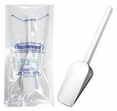 DESCRIPTION: (1) CASE OF (100) STERILE SAMPLING SCOOP BRAND/MODEL: SP SCIENCEWARE #9DLM2 RETAIL$: 145.86 SIZE: 60ML/2OZ CAP 8 1/16 IN LENGTH QTY: 1