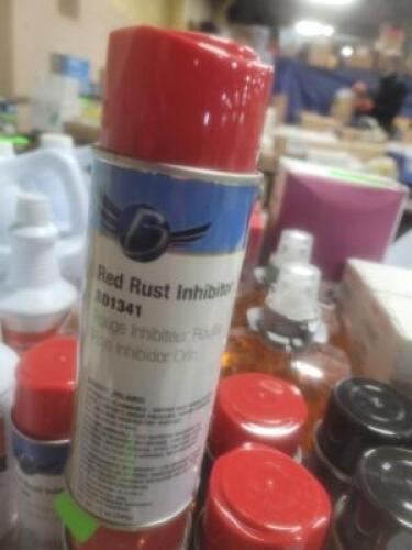 DESCRIPTION: (6) RUST INHIBITOR SPRAY PAINT BRAND/MODEL: CLASS C SOLUTIONS #BD1341 INFORMATION: RED RETAIL$: $12.34 EA SIZE: 12 OZ QTY: 6