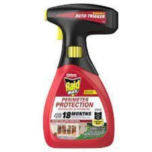 DESCRIPTION: (6) PERIMETER PROTECTION SPRAY BRAND/MODEL: RAID MAXX RETAIL$: $9.89 EA SIZE: 30 FL OZ QTY: 6