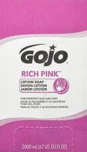 DESCRIPTION: (2) ANTIBACTERIAL LOTION SOAP RICH PINK BRAND/MODEL: GOJO #GOJ7220 INFORMATION: RICH PINK RETAIL$: $25.00 TOTAL SIZE: 2000 ML QTY: 2