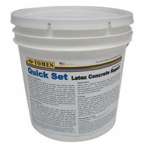 DESCRIPTION: (1) GRAY CONCRETE PATCH AND REPAIR BRAND/MODEL: QUICK SET #15F533 RETAIL$: $30.17 EA SIZE: 20 LB QTY: 1