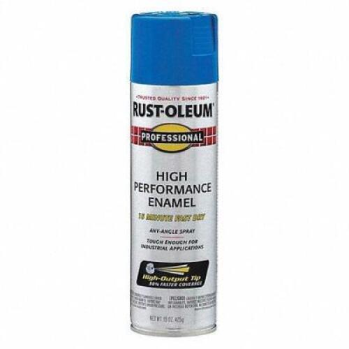 DESCRIPTION: (5) RUST PREVENTATIVE SPRAY PAINT BRAND/MODEL: RUST-OLEUM #490T01 INFORMATION: BLUE RETAIL$: $15.38 EA SIZE: 15 OZ QTY: 5