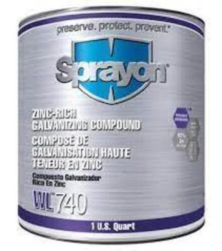 DESCRIPTION: (1) ZINC-RICH GALVANIZING COMPOUND BRAND/MODEL: SPRAYON WL740 RETAIL$: $80.00 EA SIZE: 1 GALLON QTY: 1