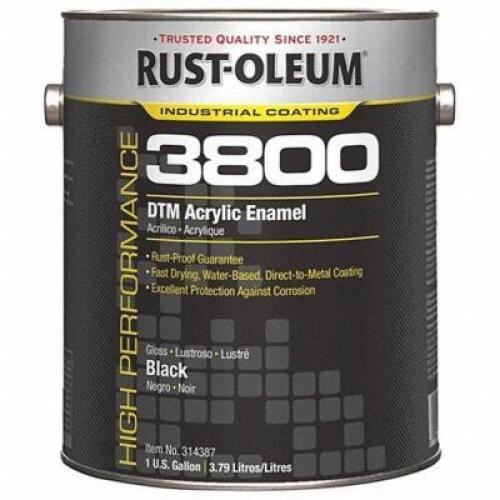 DESCRIPTION: (1) ACRYLIC ENAMEL BRAND/MODEL: RUST-OLEUM #454H19 INFORMATION: BLACK RETAIL$: 100 SIZE: 1 GALLON QTY: 1