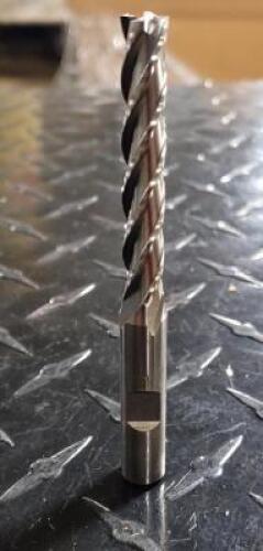 DESCRIPTION: (1) HSS SQ. END MILL BRAND/MODEL: HERTEL 84509157 RETAIL$: 34.68 SIZE: 5/16" DIAM, 3/8" SD 3-3/4" LOC QTY: 1