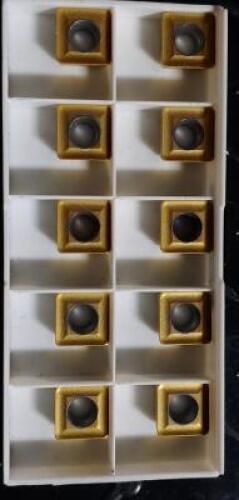 DESCRIPTION: (30) SCET STYLE CARBIDE MILLING INSERTS BRAND/MODEL: SECO SCET120612T-M11 RETAIL$: $ 35.76 PER INSERT QTY: 30