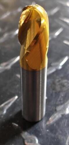 DESCRIPTION: (1) SOLID CARBIDE BALL END MILL BRAND/MODEL: HERTEL TCE21423D RETAIL$: 110.35 SIZE: 1/2" DIA, 5/8" LOC QTY: 1