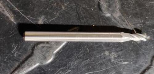 DESCRIPTION: (7) SOLID CARBIDE SQ. END MILL INFORMATION: GWS TOOLS GWS40093DZ RETAIL$: $ 26.87 EA SIZE: 3/32" .187 LOC QTY: 7