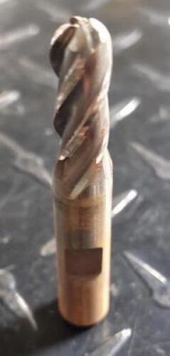 DESCRIPTION: (1) HSS BALL END MILL BRAND/MODEL: HERTEL 47101 RETAIL$: 28.9 SIZE: 5/16" DIAM 3/8" LOC 3/4" SD QTY: 1