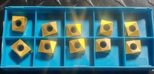 DESCRIPTION: (20) IN2350 GRADE MILLING INSERTS BRAND/MODEL: INGERSOLL DFH324L001 RETAIL$: $ 32.08 PER INERT QTY: 20