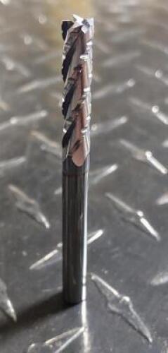 DESCRIPTION: (1) SOLID CARBIDE ROUGHING SQ. END MILL BRAND/MODEL: HERTEL 74458035 RETAIL$: 110.35 SIZE: 1/4" DIAM, 1-1/8" LOC QTY: 1