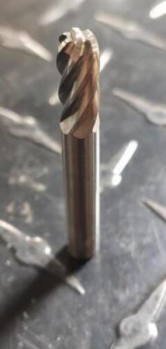DESCRIPTION: (1) SOLID CARBIDE FLUTED CYLIDER RADIUS BURR BRAND/MODEL: ATRAX SC-1NF RETAIL$: 24.82 SIZE: 1/4" DIA 5/8" LOC QTY: 1