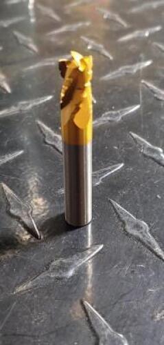 DESCRIPTION: (1) SOLID CARBIDE ROUGHING END MILL BRAND/MODEL: HERTEL 74458415 RETAIL$: 73.51 SIZE: 5/16" DIA 13/16" LOC QTY: 1
