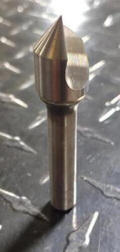 DESCRIPTION: (1) SOLID CARBIDE COUNTERSINK BRAND/MODEL: SGS 74116 RETAIL$: 101.35 SIZE: 5/8" DIA 82 DEG 3.8" SD QTY: 1