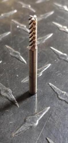 DESCRIPTION: (1) SOLID CARBIDE SQ. END MILL BRAND/MODEL: ACUPRO 56210008 RETAIL$: 33.47 SIZE: 5/32" DIA 9/16" LOC 3/16" SD QTY: 1