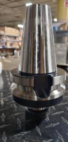 DESCRIPTION: (1) BT50 SHELL MILL HOLDER BRAND/MODEL: LYNDEX 38NX23 RETAIL$: 349.69 SIZE: 1-1/2" PILOT LENGTH QTY: 1