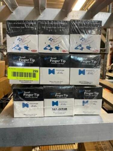 DESCRIPTION: (3) PACKS OF MANI KARE FINGER TIP BANDAGES LOCATION: BAY 6 THIS LOT IS: ONE MONEY QTY: 1