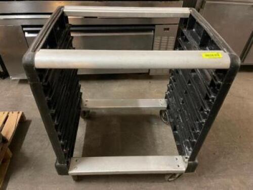 DESCRIPTION: RUBBERMAID HALF SIZE ROLL ABOUT TRAY RACK BRAND / MODEL: RUBBERMAID LOCATION: BAY 6 QTY: 1
