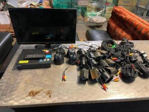 DESCRIPTION: ANNKE DIGITAL VIDEO RECORDER W/ 15 CAMERAS AND MONITOR, LOCATION: BAY 6 QTY: 1
