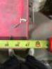 DESCRIPTION: (1) MISC WORKBENCH INFORMATION: 1-DRAWER/LIGHT ATTACHED/RED/SEE FOR INSPECTION SIZE: 47"W X 31-1/2"D X 86-1/2"H QTY: 1 - 4