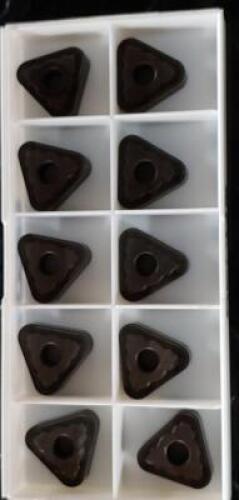 DESCRIPTION: (40) SOLID CARBIDE MILLING INSERTS BRAND/MODEL: SECO TNMG220432-MR7 .TP1500 RETAIL$: $ 26.72 PER INSERT QTY: 40