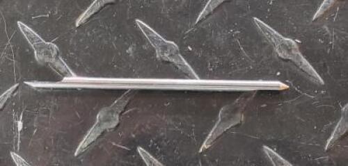 DESCRIPTION: (1) SOLID CARBIDE 30 DEG CONICAL PIONT SPLIT END BLANK BRAND/MODEL: ACCUPRO 00199571 RETAIL$: $25.56 SIZE: 1/8" DIA QTY: 1