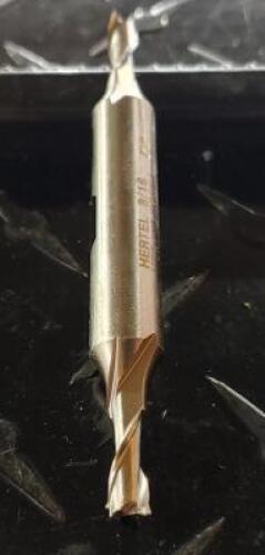 DESCRIPTION: (1) COBALT DOUBLE END SQ. END MILL BRAND/MODEL: HERTEL 87150702 RETAIL$: $27.78 SIZE: 3/16" DIA 7/16" LOC 3/8" SD QTY: 1
