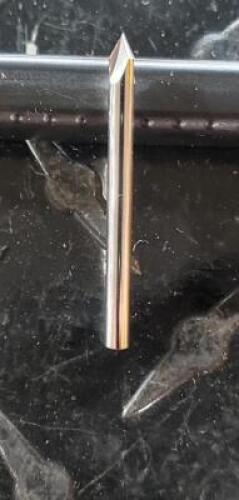DESCRIPTION: (1) SOLID CARBIDE COUNTERSINK BRAND/MODEL: HERTEL 02389286 RETAIL$: $19.23 SIZE: 1/8" DIAM QTY: 1