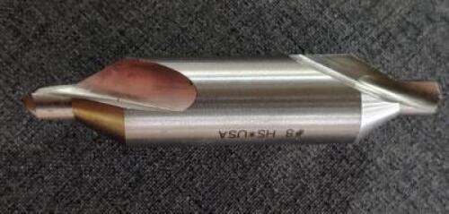 DESCRIPTION: (1) HSS DOUBLE END DRILL/C'SINK COMBO BRAND/MODEL: HERTEL 74148354 RETAIL$: $35.05 SIZE: #8, 60 DEG 3/4" BODY DIAM QTY: 1
