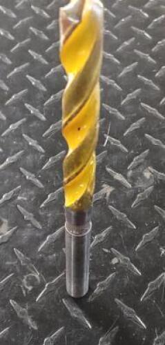 DESCRIPTION: (1) HSS TAPER LENGTH DRILL BRAND/MODEL: HERTEL 77425916 RETAIL$: $50.02 SIZE: 19/32" QTY: 1