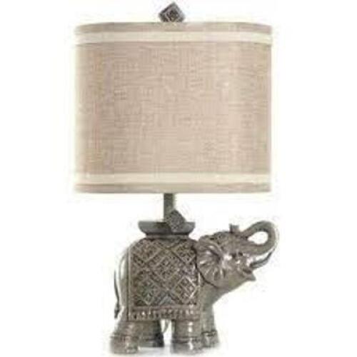 DESCRIPTION: (1) ELEPHANT TABLE LAMP BRAND/MODEL: BETTER HOMES AND GARDENS INFORMATION: GRAY RETAIL$: $50.00 EA QTY: 1