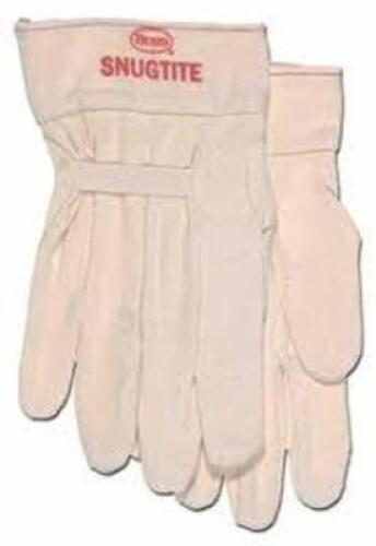 DESCRIPTION: (2) PACKS OF (12) SNUG TITE CANVAS GLOVES BRAND/MODEL: BOSS/699 INFORMATION: COTTON CANVAS/NATURAL RETAIL$: 43.50 PER PK OF 12 SIZE: LARG