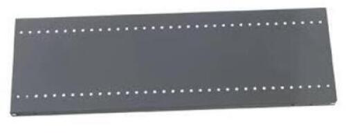 DESCRIPTION: (1) SET OF (3) STEEL SHELVES BRAND/MODEL: QUANTUM STORAGE SYSTEMS #S12X36-3 INFORMATION: GREY RETAIL$: $28.82 SIZE: 12X36 QTY: 1