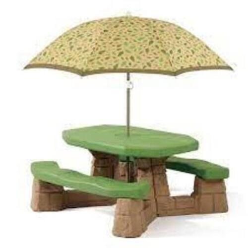 DESCRIPTION: (1) PLAYFUL PICNIC TABLE WITH UMBRELLA BRAND/MODEL: STEP2 RETAIL$: $150.00 EA QTY: 1