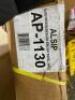 DESCRIPTION: (1) ALSIP CABINET FIREPLACE SCREEN BRAND/MODEL: PLEASANT HEARTH/AP-1130 INFORMATION: BLACK SUNLIGHT NICKEL/GLASS DOORS RETAIL$: 312.10 SI - 3