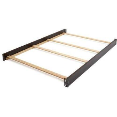 DESCRIPTION: (1) WOODEN BED RAILS BRAND/MODEL: DELTA CHILDREN/0050-204 INFORMATION: CHOCOLATE RETAIL$: 129.99 SIZE: FULL QTY: 1