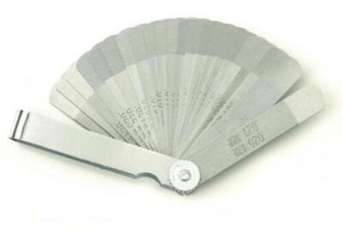 DESCRIPTION: (3) GO-NO-GO FEELER GAUGE BRAND/MODEL: GEARWRENCH/2424D INFORMATION: 22-BLADE RETAIL$: 13.27 EACH SIZE: 3"BLADE LENGTH X .004 TO .027"RAN
