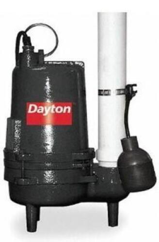DESCRIPTION: (1) SEWAGE EJECTOR PUMP BRAND/MODEL: DAYTON/3BB88 INFORMATION: FLOW RATE: 10'/MAX HEAD: 25' RETAIL$: 560.90 SIZE: 10-3/4"BODY DIA X 15-3/