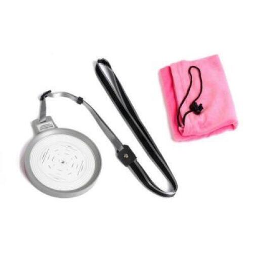 DESCRIPTION: (6) BALANCE CALIBRATING DISC BRAND/MODEL: MOVO/MQ-110 INFORMATION: WHITE/PINK CARRYING CASE RETAIL$: 19.95 EACH QTY: 6