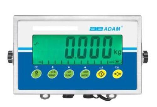 DESCRIPTION: (1) WASHDOWN INDUSTRIAL SCALE INDICATOR BRAND/MODEL: ADAM EQUIPMENT/AE-403A INFORMATION: MULTI-FUNCTION/GRAY RETAIL$: 236.00 SIZE: 9"L X