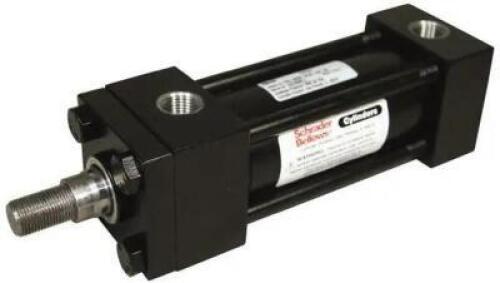 DESCRIPTION: (1) PNEUMATIC AIR CYLINDER BRAND/MODEL: SCHRADER BELLOWS/PAB108421 INFORMATION: BLACK/ENVELOPE PRESSURE: 250 PSI SIZE: 2"BORE X 5/8"ROD D