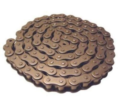 DESCRIPTION: (1) SINGLE STRAND ANSI ROLLER CHAIN BRAND/MODEL: RENOLD/40RIV50FT INFORMATION: CARBON STEEL/WORKING LOAD: 810 LBS RETAIL$: 53.35 SIZE: 50