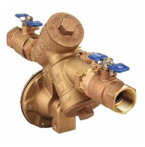 DESCRIPTION: (1) REDUCED PRESSURE ZONE BACKFLOW PREVENTER BRAND/MODEL: ZURN WILKINS/1-975XL INFORMATION: BRONZE/MAX PRESSURE: 175 PSI RETAIL$: 407.91