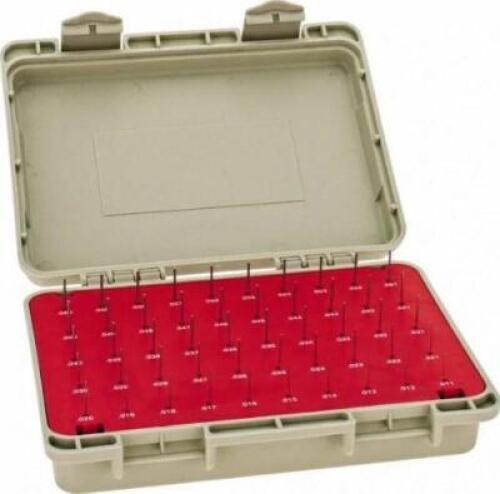 DESCRIPTION: (1) PLUG & PIN GAGE SET BRAND/MODEL: VERMONT GAGE/101200200 INFORMATION: CLASS ZZ/50-PIECES RETAIL$: 119.57 SIZE: .0110-"/.0600-" QTY: 1