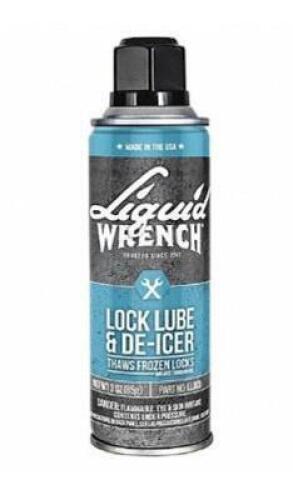 DESCRIPTION: (1) PACK OF (12) LOCK LUBRICANT BRAND/MODEL: LIQUID WRENCH/LLD03-6 INFORMATION: WHITE/FROST PREVENTION RETAIL$: 85.68 PER PK OF 12 SIZE:
